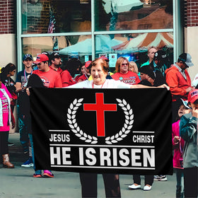 VOZUN House yard banner featuring Jesus flag for home decor.