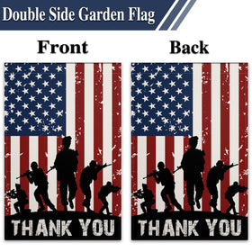 VOZUN memorial day decor flag crafted from weather-resistant three-layer polyester.