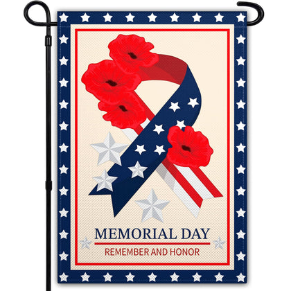 VOZUN Memorial Day flag front view shows vibrant outdoor display