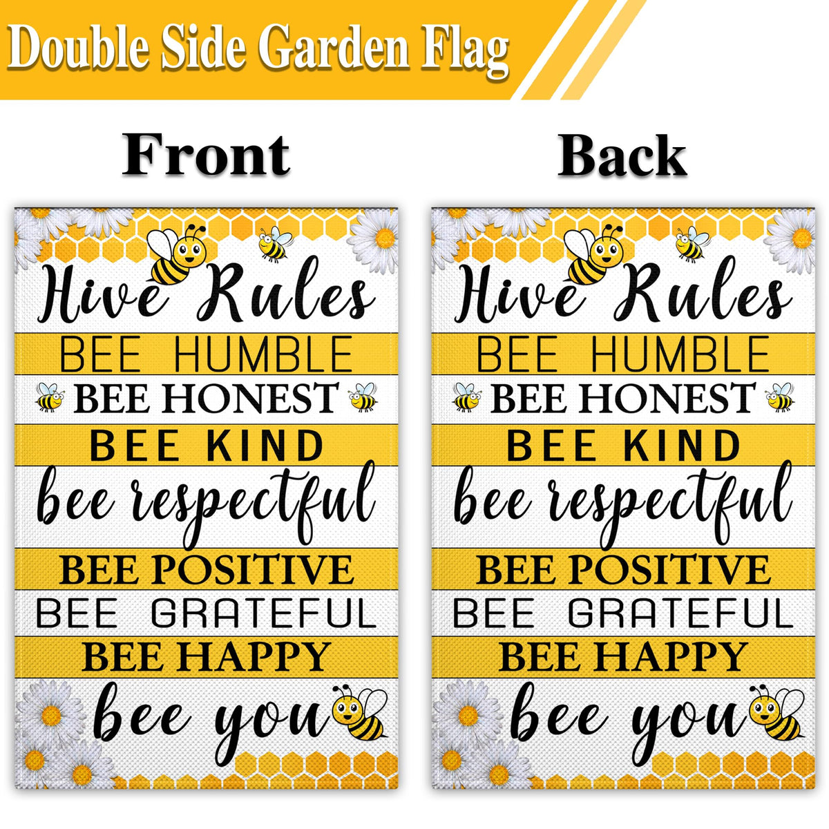 VOZUN Double-sided garden flag visible from yard and street