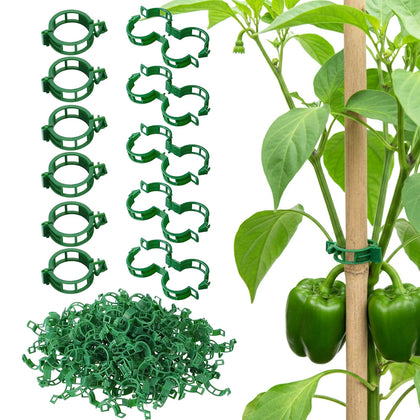 VPWHY plant support clips in a compact pack for tidy garden setup