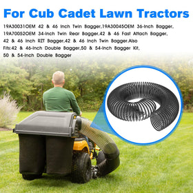 VQQLII bagger hose supports double and triple bagger kits for easy installation