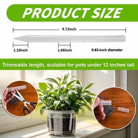 Hidden VR8 YuanNuo aeration tubes support healthy roots in a stylish planter.