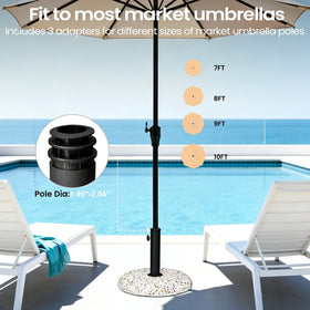 VredHom base by poolside demonstrating outdoor durability in sun and rain