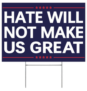 Vrogadso anti yard sign 12x18 front view for clear front yard display.