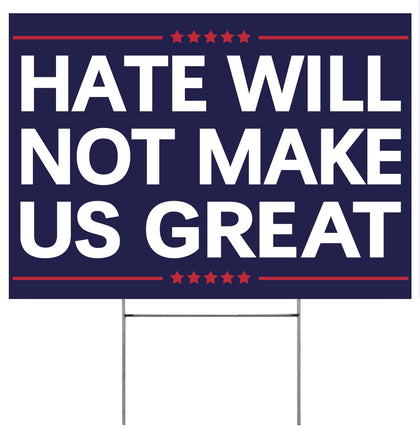 Vrogadso anti yard sign 12x18 front view for clear front yard display.