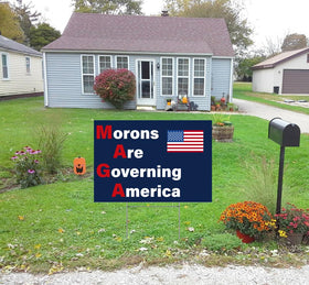 Vrogadso front-yard display suitable for rallies or everyday yard expression.