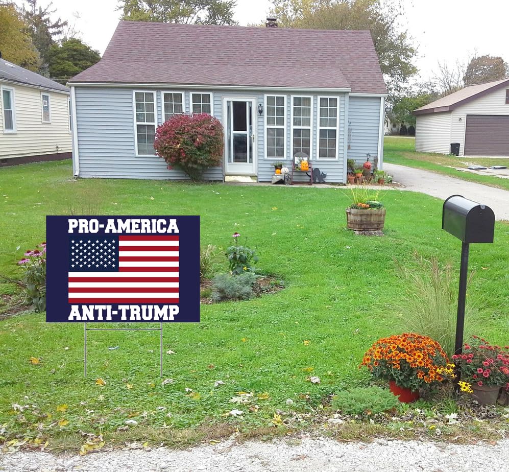 Vrogadso pro-biden anti-trump sign for outdoor display