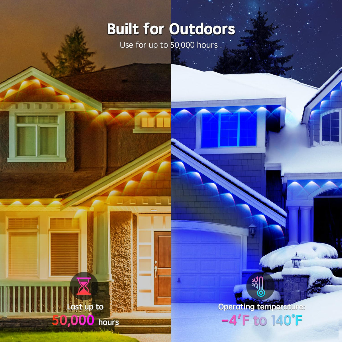 Vrribonx outdoor lights with app control for easy customization.