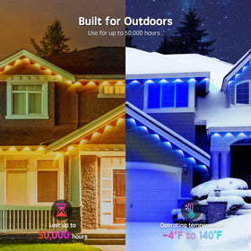 Vrribonx outdoor lights with app control for easy customization.
