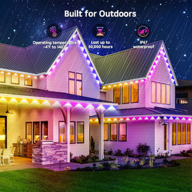Vrribonx RGB outdoor lights brighten gardens and daily spaces.