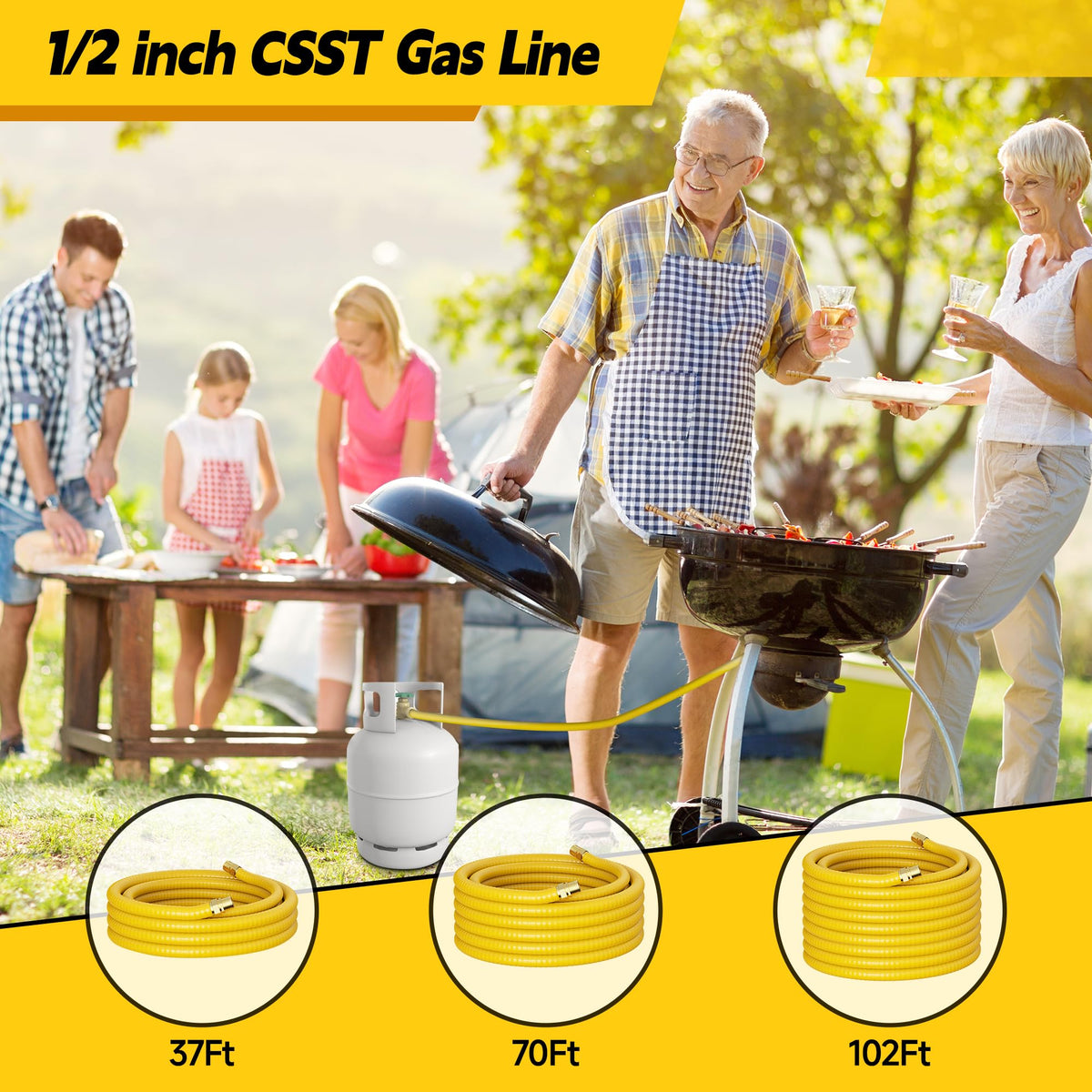 Vruelia CSST gas line stainless steel core ensures durability