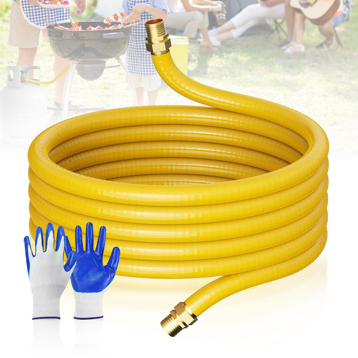 Vruelia CSST gas line 37ft half-inch ID ideal for precise sizing up to 65K BTU
