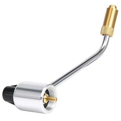 Vsearch 5430 stove regulator in use with Coleman-compatible setup