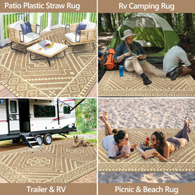 VSIWB waterproof beach rug demonstrating easy cleaning after spills