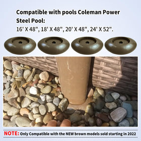 Vsttar easy-install caps slipping onto pool leg ends without tools
