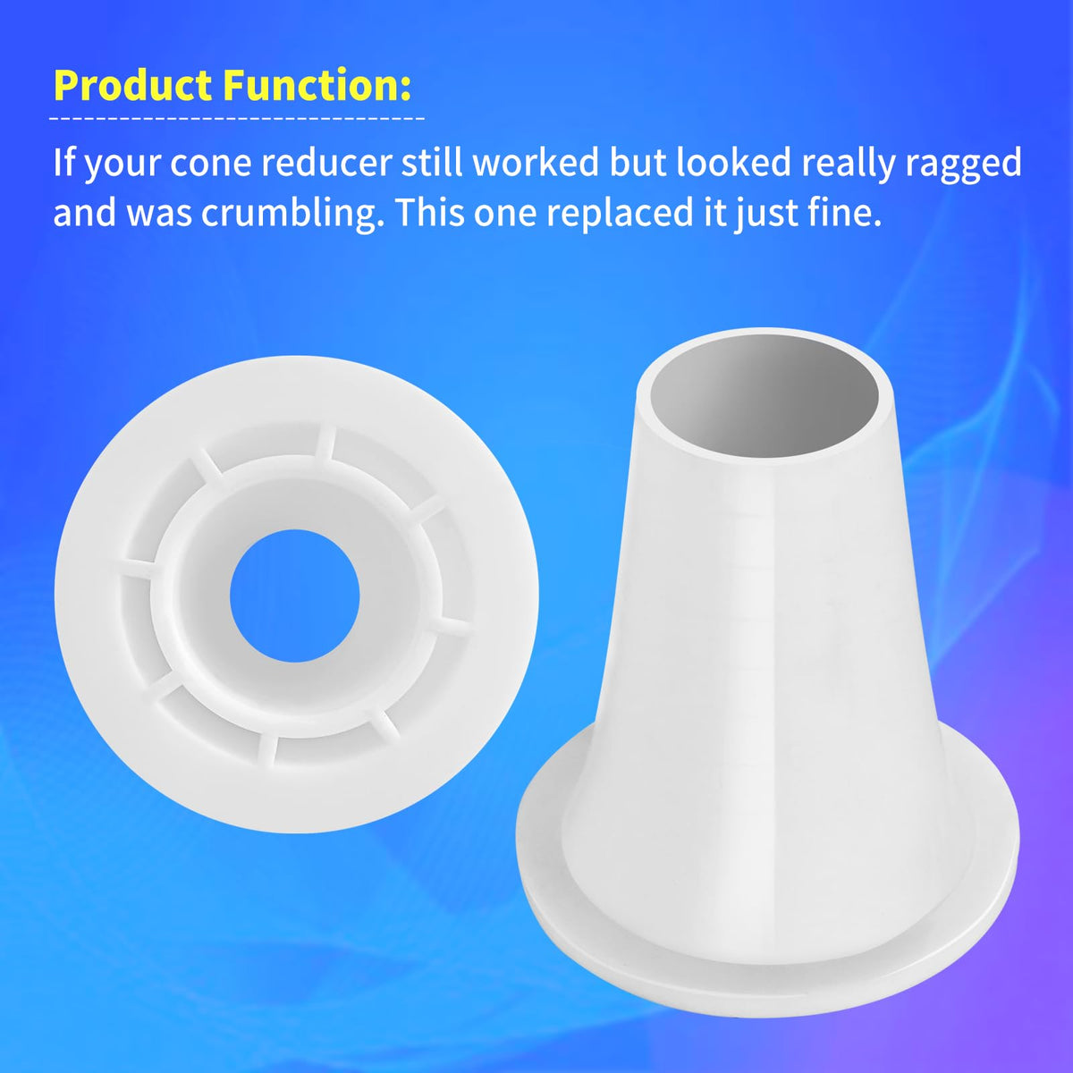 Vsttar GW9015 cone reducer in action delivering stronger pool suction