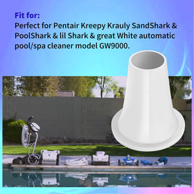 Vsttar GW9015 cone reducer white finish blends with pool equipment