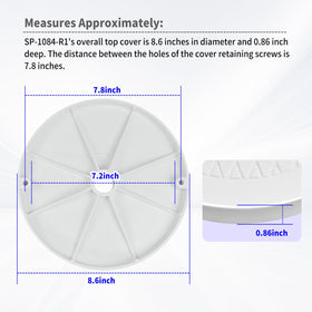 Vsttar cover compatible with Hayward SPX1084R and related models for round skimmers.
