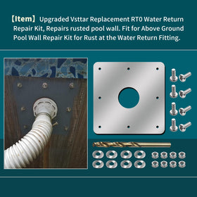 Vsttar stainless steel fasteners and drill bits included for easy installation