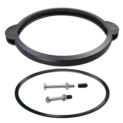 Vsttar SF90110-1 clamp collar ring installed on an Intex 10-inch filter for a secure seal.