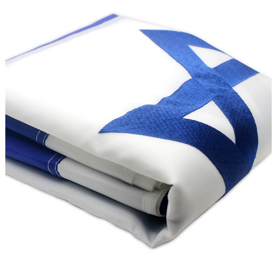 VSZM Israeli flag 3x5ft with double-sided embroidery for outdoor visibility