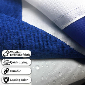 VSZM heavy-duty 300D polyester flag withstands wind and sun