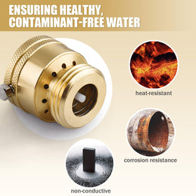 Vtenyeo anti siphon hose bib valve prevents backflow during watering