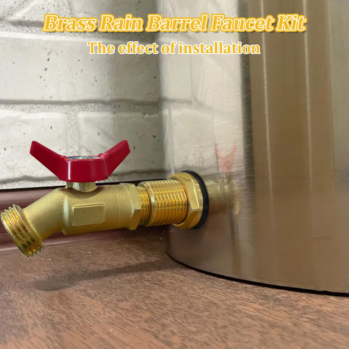 Vtenyeo quarter-turn ball valve spigot for precise flow control.