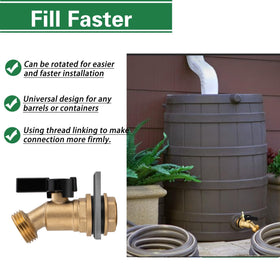 Vtenyeo spigot kit double washers prevent leaks at each wall.