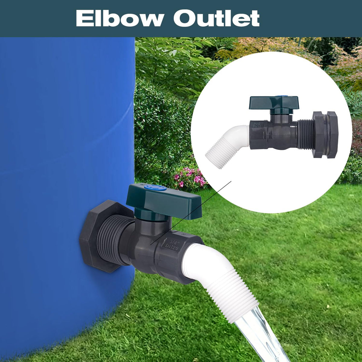 Vtenyeo adaptable kit for buckets or tanks