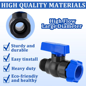 Vtenyeo easy-installation valve facilitates quick hose connections.