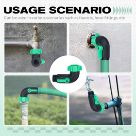 Vtenyeo easy-turn valve helps avoid sprays during attachment.