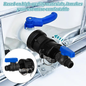 Vtenyeo IBC Tote Adapter leak-proof gasket ensures tight seals.