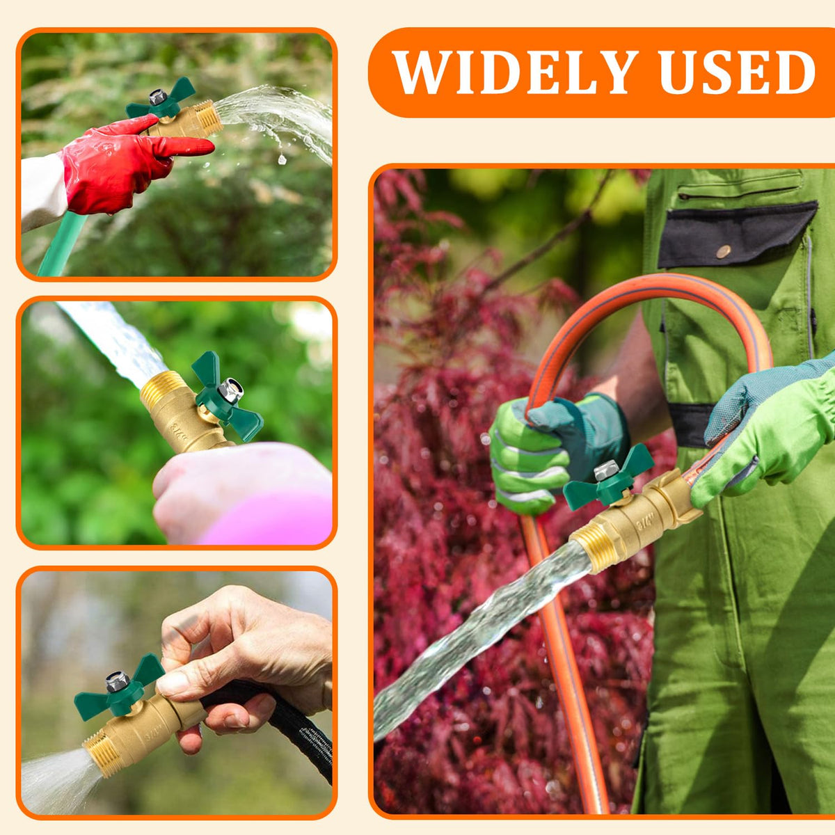 Vtenyeo no-leak performance ensures reliable shutoff during yard chores.