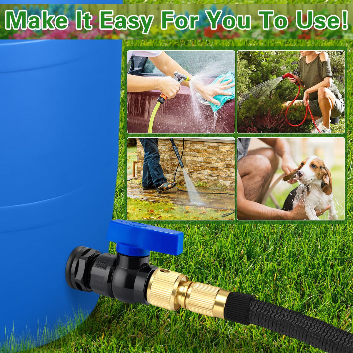 Vtenyeo multi-purpose compatibility with barrels, tanks and ponds