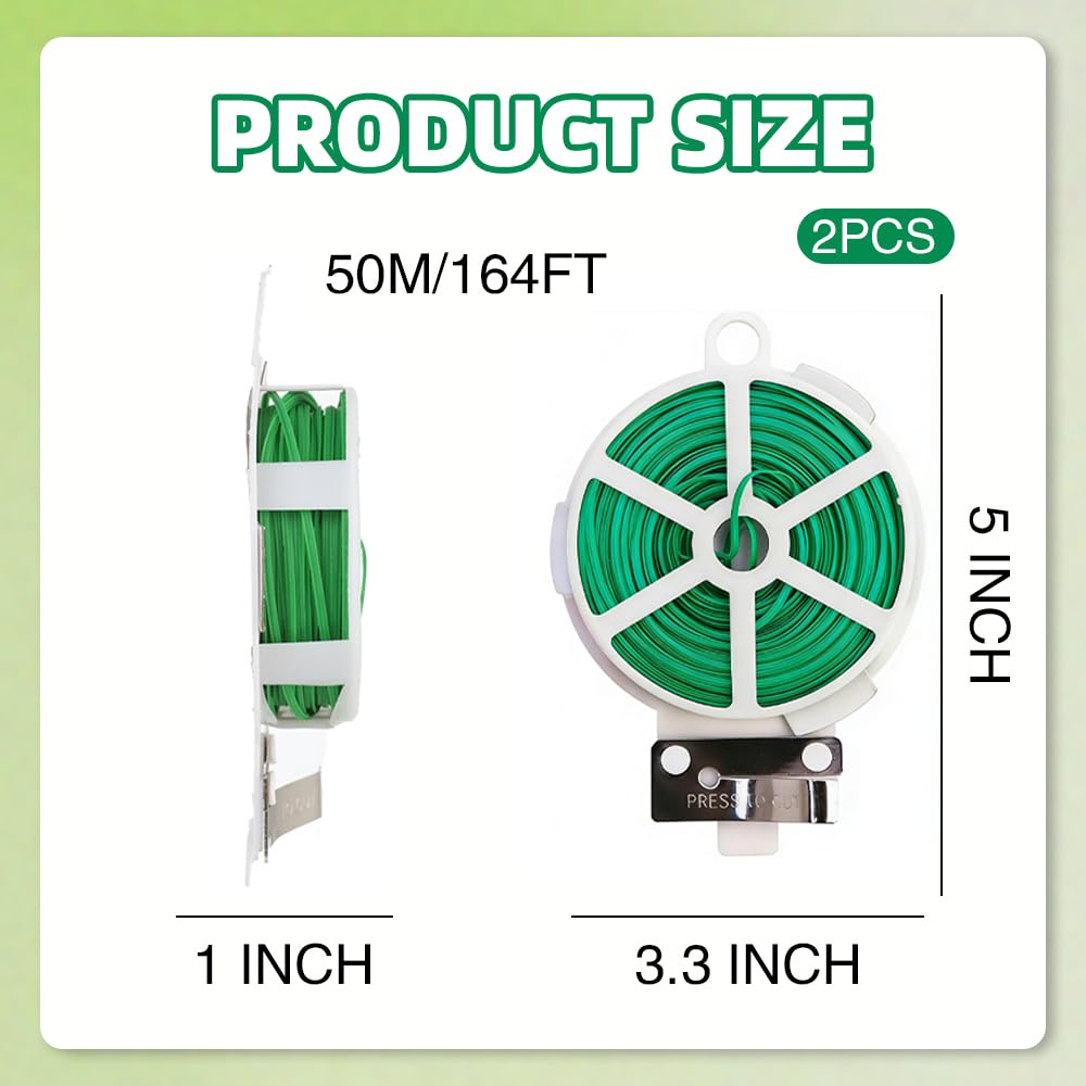 VToALARD green-coated iron wire stays rust-free and plant-friendly
