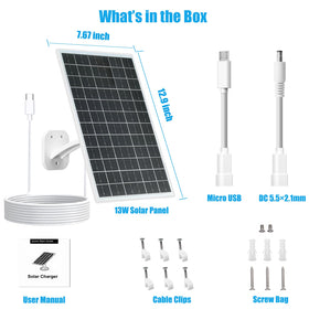 VUEBEE solar panel side bracket enables flexible angle for optimal sun.