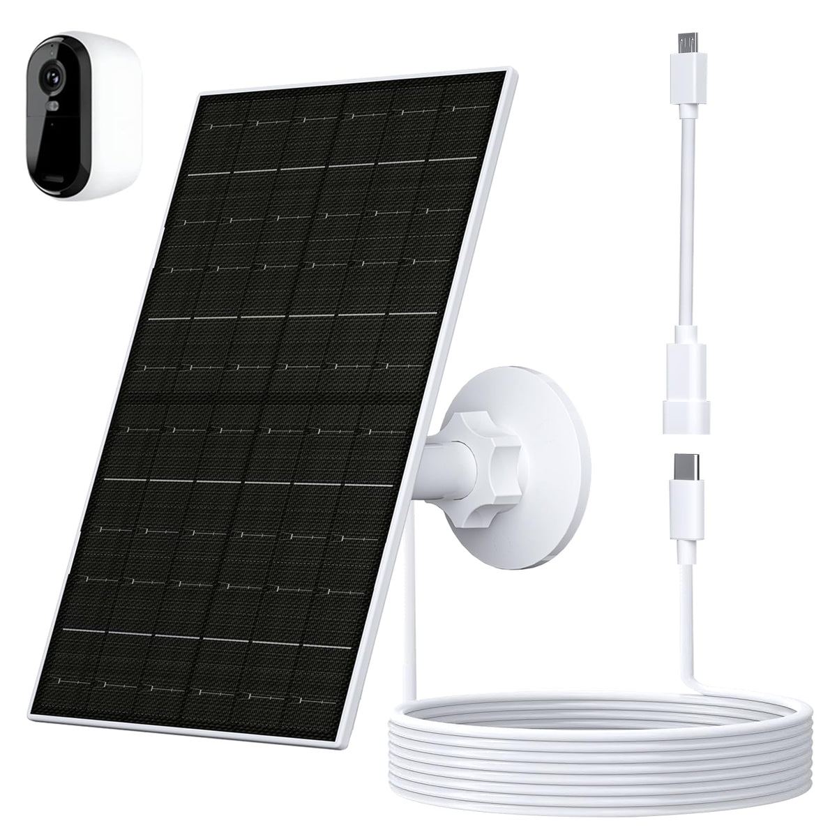 VUEBEE 7W solar panel compatible with Arlo Essential for constant outdoor power
