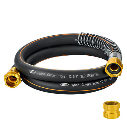 VUNDARA high-flow hose with 5/8 inch diameter delivers strong water speed for gardens.