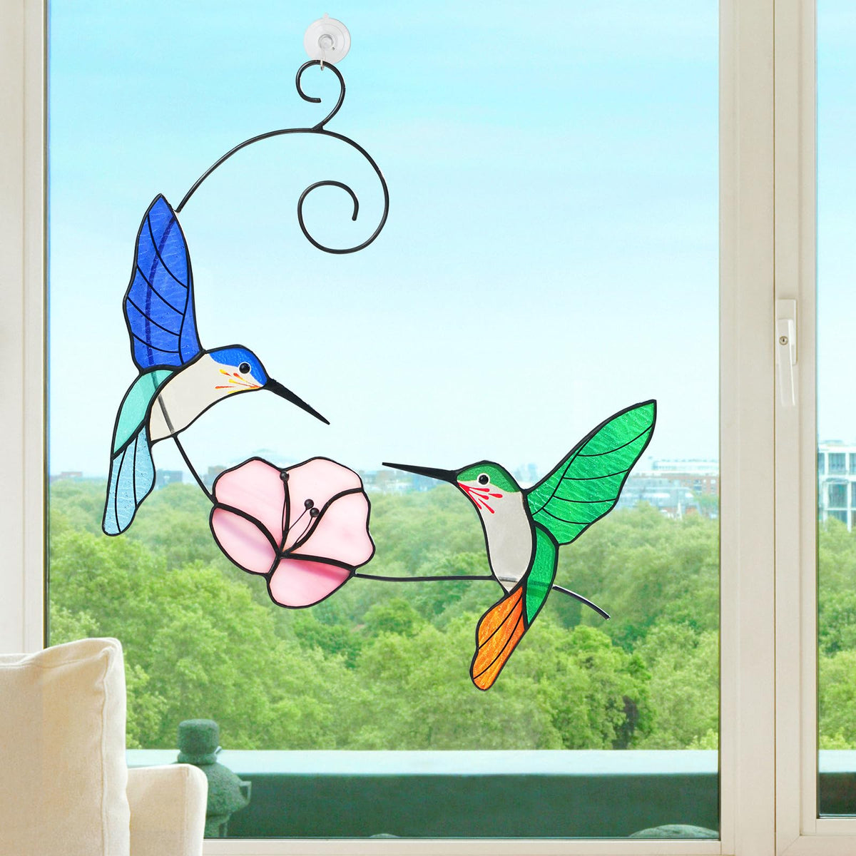 vusluna hummingbird gift package with hanger ready for gifting