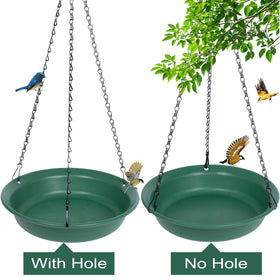 VUWEZ 12-inch feeder-bath combo on a branch, quick setup.