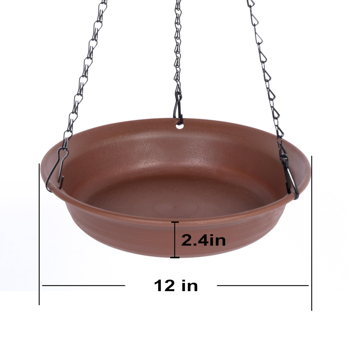 VUWEZ bird water feeder tray outdoors supports garden wildlife.