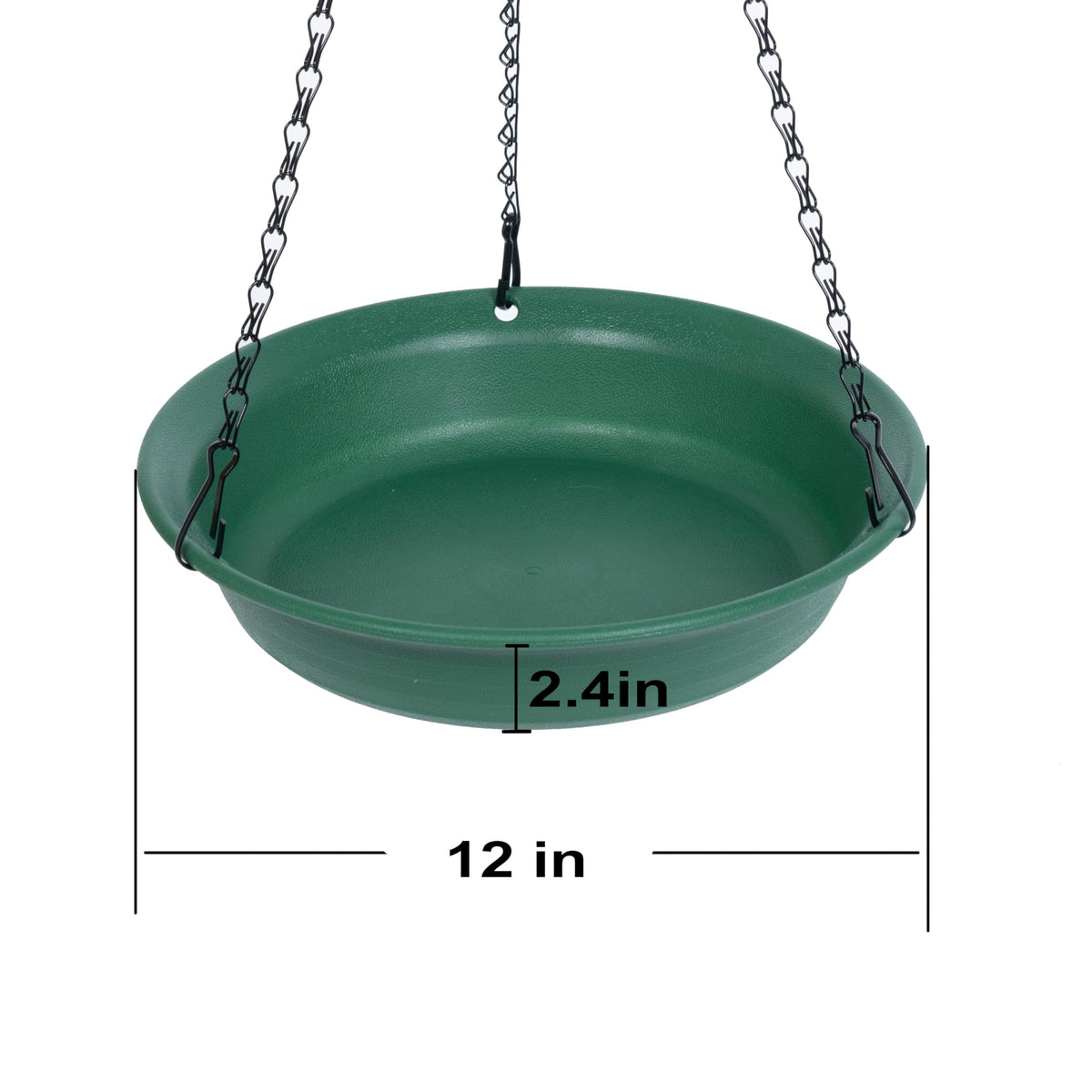 VUWEZ birdbath tray for outdoors, no-hole design for refreshing bird baths.