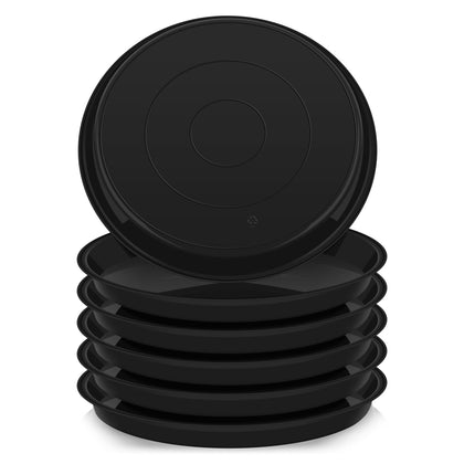 VUWEZ 10-inch round plant saucer protects floors when used with pots.