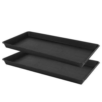 VUWEZ plant saucer rectangular 22x11 supports indoor pots and prevents water mess