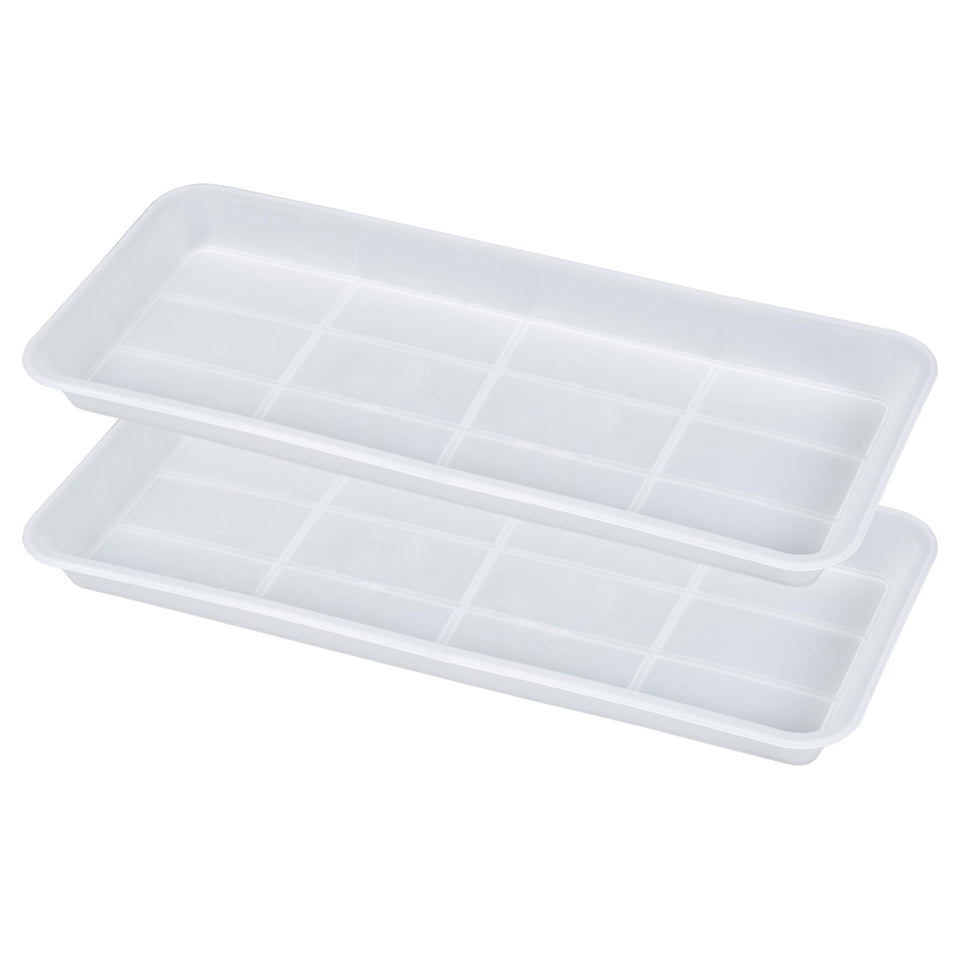 VUWEZ rectangle plant tray on a windowsill catching drips and protecting surfaces