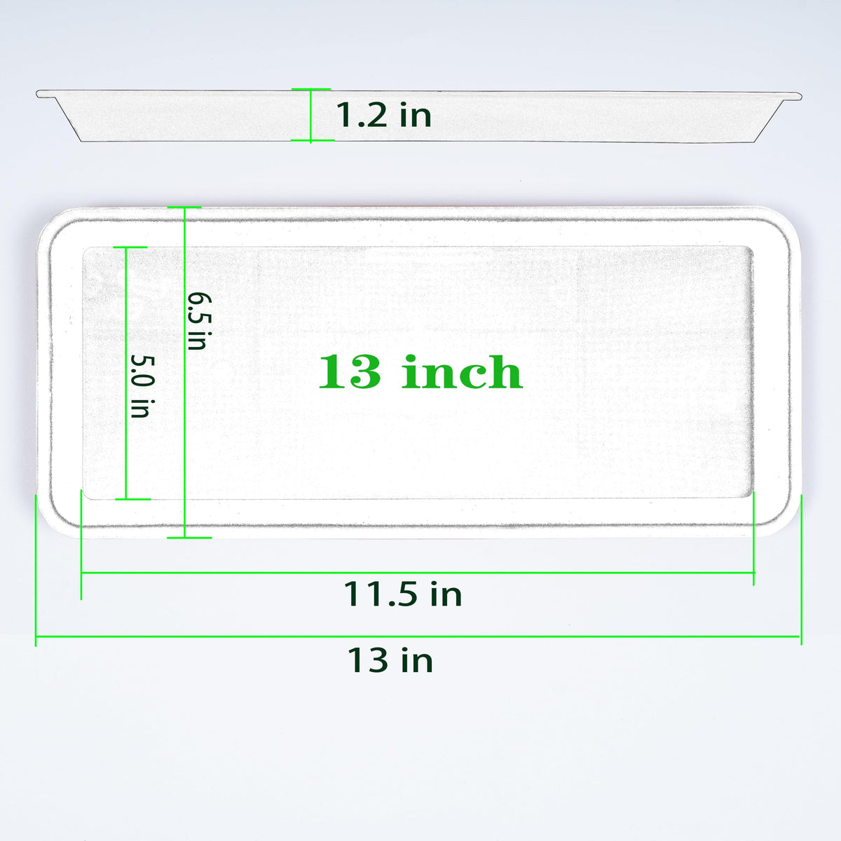 VUWEZ thickened durable PP plant tray supports heavy pots