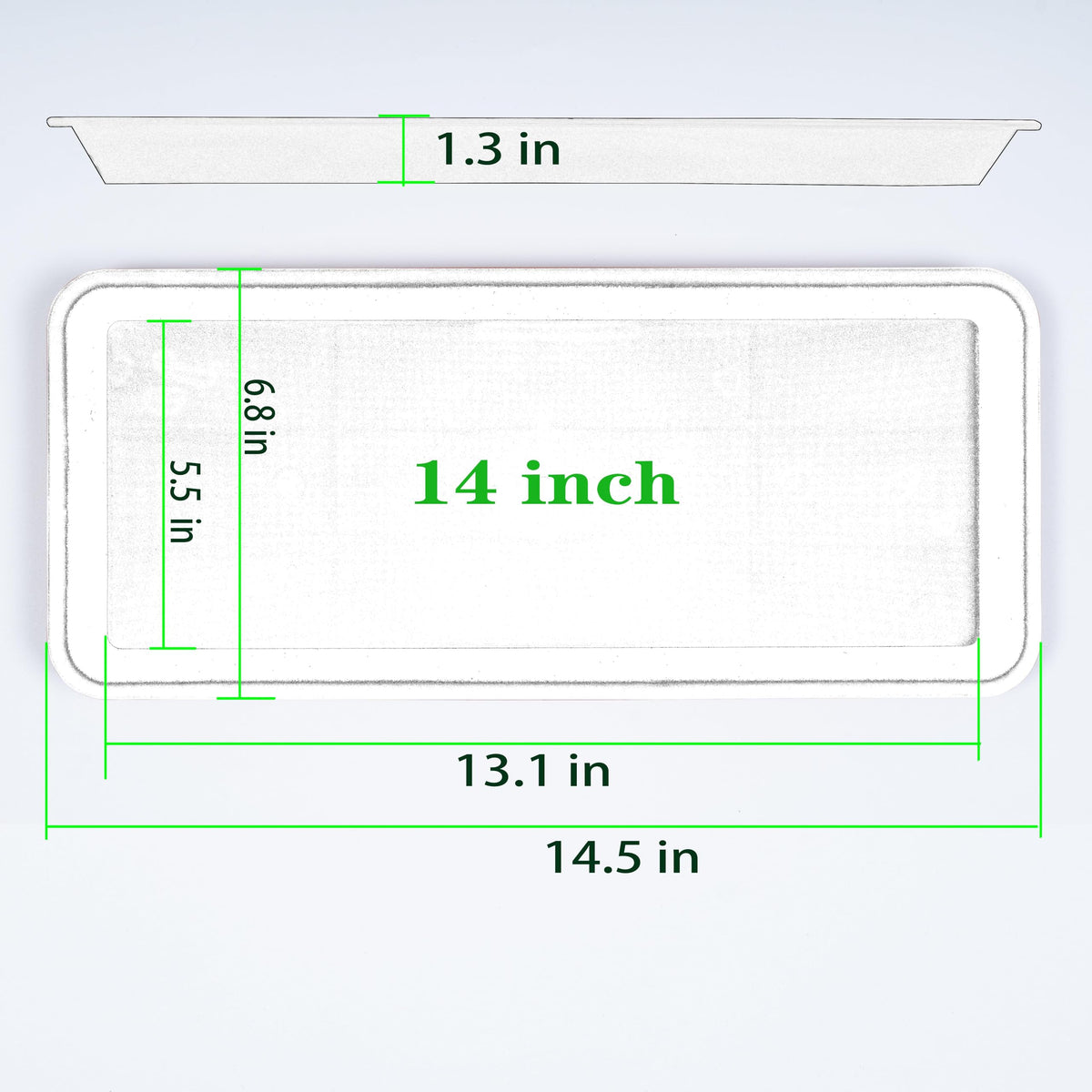 VUWEZ windowsill-friendly tray keeps plants tidy and water off surfaces.