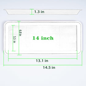 VUWEZ windowsill-friendly tray keeps plants tidy and water off surfaces.